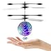 Produktbild Kinderspielzeug Joy-Fun Fliegende Ball Hubschrauber Spielzeug Drohne für Jungen Mädchen Outdoor Spielzeug Heliball Flying Ball Flugball mit LED Licht Violett Purple Weihnachten Geburtstagsgeschenke