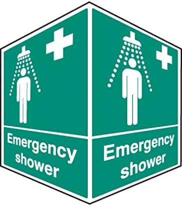 Caledonia Signs 56086 Emergency Shower Projecting Sign