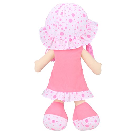 ZEARO Stoffpuppen Mädchen Niedlich Plüsch Puppe Kinder Schlenkerpuppe, 19.5 Zoll - 4