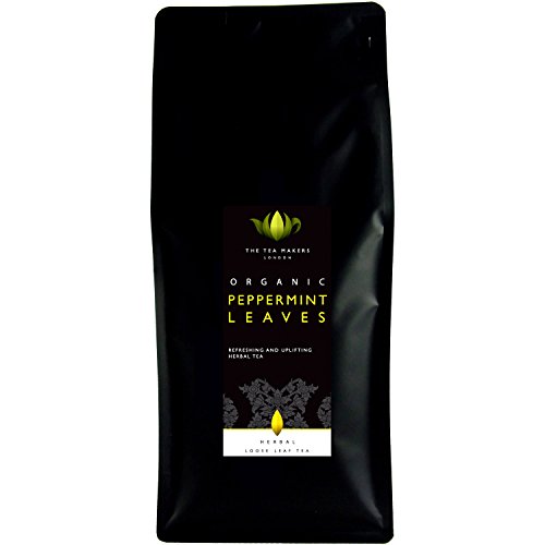 The Tea Makers of London Natur Bio Pfefferminz Teeblätter Tee von prämiertem Teekontor Geschenkidee, 1er Pack (1 x 250 g)
