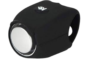 TUMNEA Timbre eléctrico para bicicleta, bocina de silicona de 120 db, mini timbre para bicicleta ruidoso, muchos modos diferentes, bocinas de advertencia para bicicleta de montaña, accesorios para bicicletas