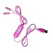 Price comparison product image Double Heads USB Urethral Wall Catheters Sounds Penis Plug Urethral Plug Jump Egg Mini Vibrator Masturbation Egg for Men A1-2-13,Pink