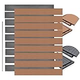 Material: WPC / BPC WPC Bestandteile: 60% Holzpulver + 30% Plastik + 10% Zusatzstoffe Art: Quadratischer WPC-Zaun WPC-Platte: 203x20x1850mm WPC Post: 100x100x1850 mm WPC-Kappen für Pfosten: 140x140 mm