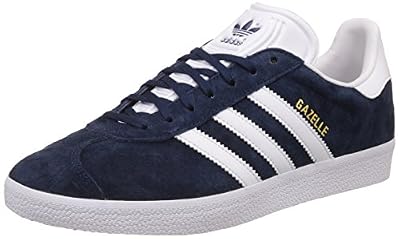 adidas Gazelle, Sneakers basses mixte adulte, Bleu (Collegiate Navy/White/Gold Met), 40 2/3