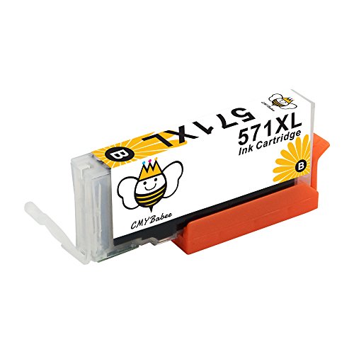CMYBabee 5 Packs Ersatz für PGI-570XL CLI-571XL Tintenpatrone(1*schwarz, 1*Foto Schwarz, 1*Cyan, 1*Magenta, 1*Gelb) Hohe Kapazität kompatibel mit Pixma G5750 MG5751 MG5752 MG5753 MG6850 MG6851 MG6852 MG6853 MG7550 MG7150 TS5050 TS5051 TS5053 TS5055 TS6050 TS6051 TS6052 - 4