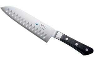 Mac Serie Professional, Coltello Santoku da 17 cm con Scanalature, MSK-65