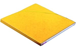 Elba Eurofolio alpejski karton folder z klapką A4 21 x 11,7 cala A4 DOS 15 mm curry żółty