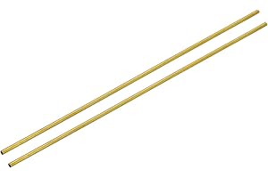 QUARKZMAN 2 st mässingsrör 2 mm AD 0,2 mm vägg tjocklek 150 mm längd runda rörledningsslangar för industri gör-det-självare p