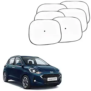 Sykit Car Window Shade, Auto Sunshade for Blocking UV Ray and Protecting Sunshade for Hyundai I10 nios (Set of 6)