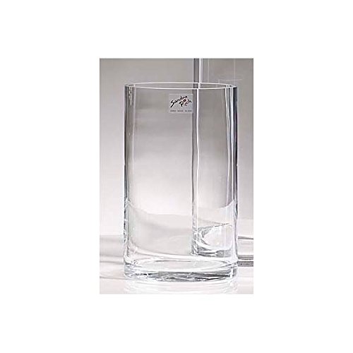 Glasvase CYLI Glas Vase Tischvase Blumenvase Zylinder 20 cm