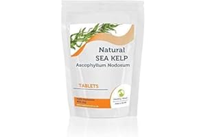 Kelp 500mg Natural Sea Ascophyllum Nodosum 30 Tablets Normal Production of Thyroid Hormones Thyroid Function Energy-yielding Metabolism HEALTHY MOOD UK Quality Nutrients