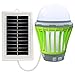 Produktbild Wokee 5W UV Solar LED Bug Zapper USB Mosquito Killer Lampe Insektenvernichter UV LED Moskitolampe Elektrische Insekten Insekt Bug Pest Mücke Trap Zapper Mörder Nacht Lampe (Grün)