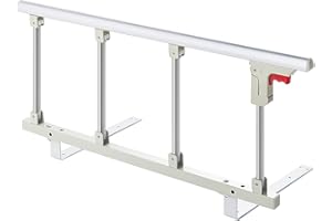 Gdmokle Barriera Letto, Griglia per letto pieghevole portatile per Anziani Adulti, Spondine Corrimano in Metallo per Casa, Ospedale, 95x40cm (Colore : Silver)