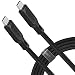 Produktbild Spigen USB-C auf C 2.0 Kabel [60W & 480Mbps] [1m] Langlebig&Cotten Braided Daten- und Stromübertragung [NUR USB C-kompatibel] für MacBook, iPad Pro, Galaxy, Huawei, Pixel - Schwarz