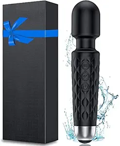 Paxos Rechargeable Personal Massager - Quiet & Waterproof - 20 Patterns & 8 Speeds - Travel Bag Included - Men & Women - Perfect for Tension Relief, Muscle, Back, Soreness, Recovery