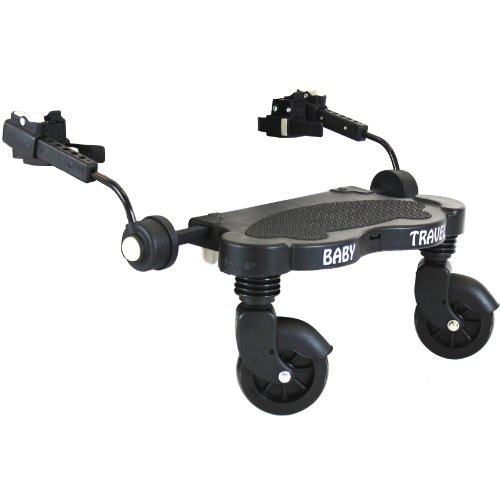 Baby Travel Buggy/ Stroller Ride on Board (Black/ Grey)