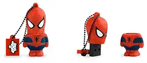 TRIBE DC Comics and Minions Despicable Me Official Licensed 16GB USB Flash Drive & Keyring (Spiderman)