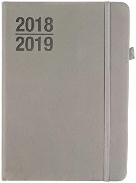 Ryman Soft Cover Diary A5 Week to View Mid-Year 2018-2019 - Color: Grey
