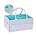Produktbild F.lashes Filz Baby Windel Caddy Organizer Korb tragbar Storage Bin groß Kindergarten Tasche mit herausnehmbaren Trennwänden für Beißring Windel Lätzchen Best Baby Dusche Geschenk Korb