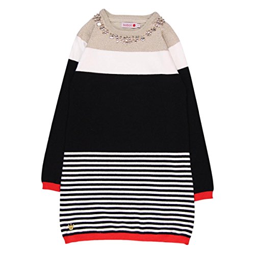 boboli 724553 Robe, Noir (Negro 890), 98 cm (Taille Fabricant:98cm) Fille