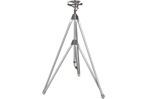 ARBEITSBEDARF24 Profi Kreisregner m. Stativ aus Aluminium bis 598m² Sprenger Regner Impulsregner