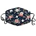 Produktbild Nicegift Gesichtsmasken, Blumensträuße, atmungsaktiv, mit elastischen Ohrschlaufen, Marineblau