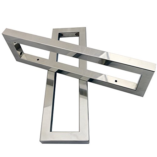 Burgtal 17863 1 Stck. Waschbecken Konsolenhalterung Regalhalterung Wandhalterung Edelstahl Hochglanz poliert 500mm - 2