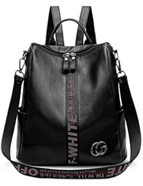 NICOLE&DORIS Fashion School Travel Rucksack Umhängetasche Geldbörse Tote Satchel Damen Rucksack PU Leder