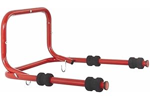 AMMACO 2 Bike Wall Mounted Rack Holder Hanging Folding Stand Heavy Duty Red