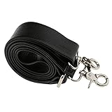 Material: Leder FITYLE Leder Taschenzubehör Damen Einstellbar Taschenbügel Taschenhenkel Taschengriffe Schultergurt Schulterriemen Tragegurt - Schwarz