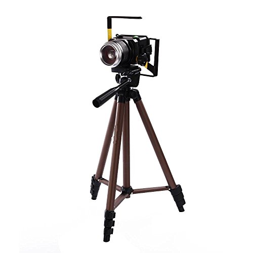 EMEBAY - 125 cm Generale di treppiede (Ultra - leggera regolabile) + Adattatore di sostegno Smartphone; Treppiede Per Telecamera digitale, Telecamera, Fotocamera digitale SLR , Smartphone , Treppiede proiettore, (Treppiede iPad, ma non Comprende l 'adattatore), il Filo di 1/4