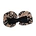 Leather Hair Bow With Black Velvet Design - Black Beige RS.2539.00