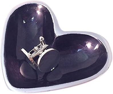 Solo Artisan Small Heart Dish Nibbles Dish Trinket Dish Sweet Dish, Midnight Blue