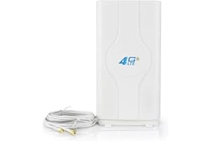 AUKSON A42C 4G LTE Antenne mit 2m Kabel und SMA Stecker – WLAN Signalverstärker, Verstärkung bis 49dBi