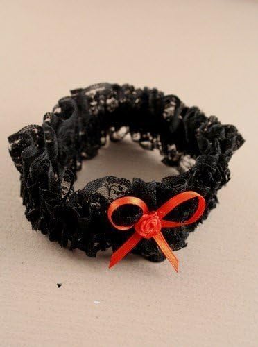 Crystal Innovation Brides Garter Black/red (8919)