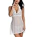 Price comparison product image HEHEMAUD Women Sexy Lingerie Lingerie Halter Sexy Chemise Lace Babydoll Mesh Nightwear Lace Underwear