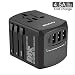 Produktbild Glisteny Universal Reiseadapter Reisestecker Steckdose Adapter Stromadapter mit 3 USB Ports 1 Typ-CAufladung Reise Stecker Universal einsetzbar für für Weltweit Reisen in US,UK,EU,AU,Asien Über 200 Ländern