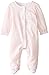 Absorba Baby Girls' "Dotted Teddy" Footed Coverall - pink, 3 - 6 months