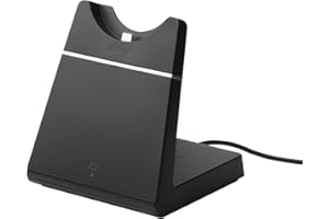 Jabra Evolve 75 Charging Stand - Fast Wireless Desk Charger for Evolve 75 Headset - Ideal for Call Centres and Workspaces - Black