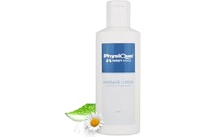 Physique Massage Lotion 200ml - Lightly Oiled Non-Greasy, Enriched with Aloe Vera, Camomile & Vitamin E for Sports Massage, Spa, Physiotherapy and Deep Tissue - Dermatologically Tested