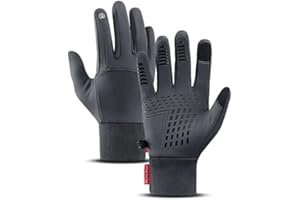 SWZEC NaturVibes - ThermoSlim Handschuhe | NaturVibes - ThermoMax Handschuhe (Elefantengrau,L)