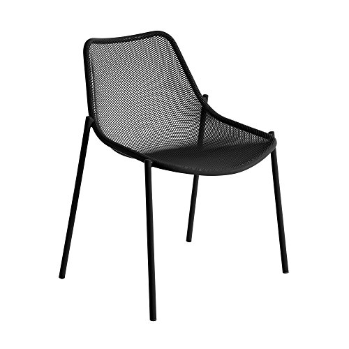 Preisvergleich Produktbild emu Round Gartenstuhl, schwarz matt Stahl