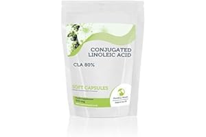 Conjugated Linoleic Acid CLA 80% x 120 Soft Capsules Health Food Supplements Nutrients HEALTHY MOOD UK Quality Nutrients