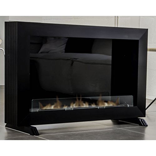 Rubyfires Ethanolkamin Standkamin Kamin Atri Bioethanol Aluminium schwarz silber schwarz - 2