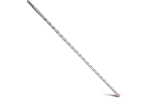 MOXPIFY 12 x 500 mm SDS Plus Punta per trapano a percussione con doppia vite, per cemento, pietra, pietra naturale