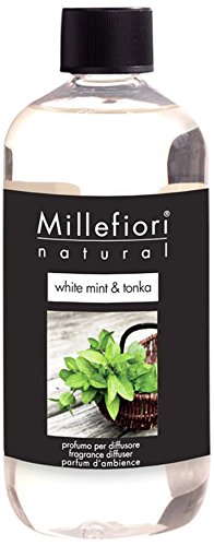 Millefiori Natural Ricarica per diffusore di fragranza per ambienti 250ml fragranza White Mint & Tonka