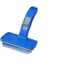 Royale Dog Dog Cat Self Cleaning Slicker Brush Comb, Gently Removes Loose Undercoat, Mats and Tangled Hair (Large)