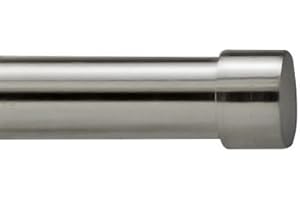 Your Home Online Set Of 2 End Finials For 19mm Curtain Pole Rod Brushed Chrome (Riga Finial)