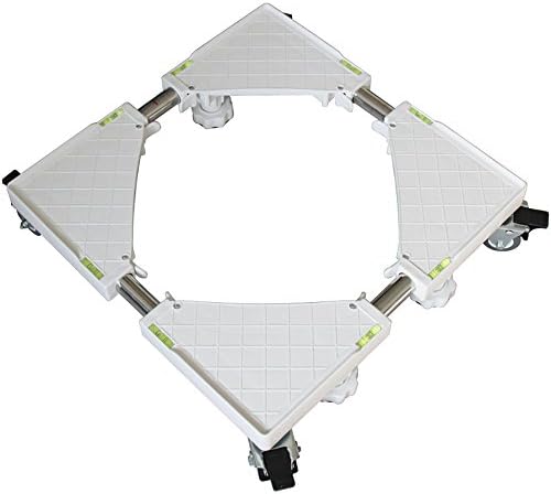 QFFL tray Stainless Steel Washing Machine Bracket / Increase High Moveable Base / Load-bearing Refrigerator Rack Electric dedicated base