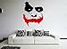 Produktbild (100 cm x 83 cm, Vinyl, Scary Face Joker "Why So Serious", Motiv: "Batman: The Dark Knight, Vinyl, entfernbar, Vinyl, inklusive zufällig Geschenk!